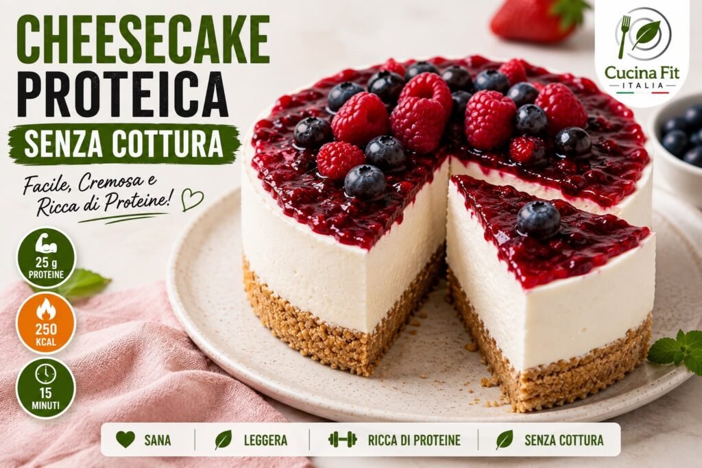 Cheesecake proteica