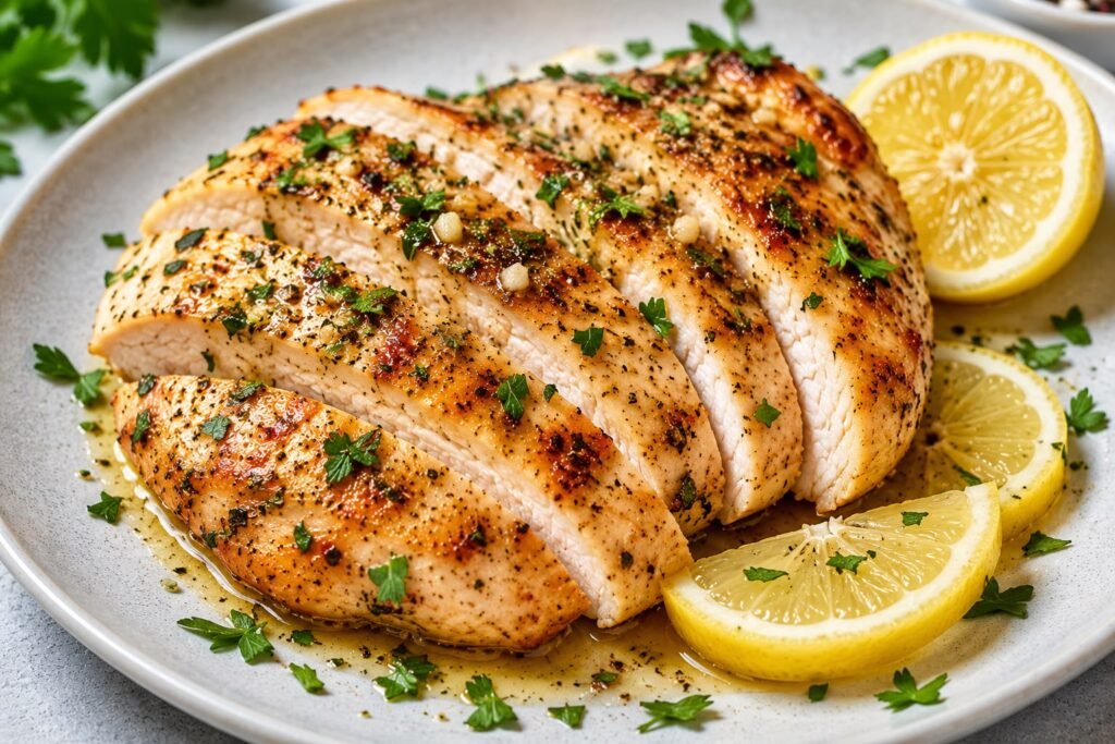 Petto di pollo al limone.